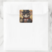 Sticker Carré Fuzzypaws steampunk (Sac)