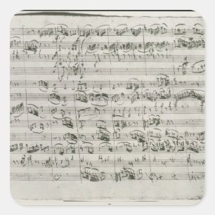 Sticker Carré G majeur pour violon, clavecin et violoncelle