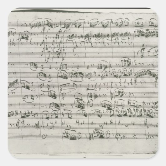 Sticker Carré G majeur pour violon, clavecin et violoncelle (Devant)