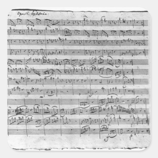 Sticker Carré G majeur pour violon, clavecin et violoncelle 3 (Devant)
