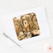 Sticker Carré Gages Et Instruments De Navigation Sur Sous-Marin (Enveloppe)