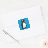 Sticker Carré Galapagos Penguin Birdorable (Enveloppe)