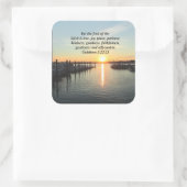 STICKER CARRÉ GALATIENS 5 SUNSET PHOTO (Sac)