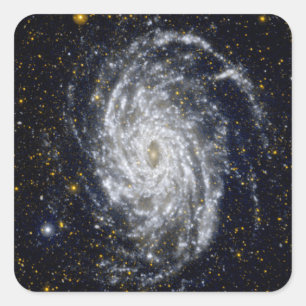 Sticker Carré Galaxie spirale