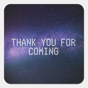 Sticker Carré Galaxy étoiles de l'espace extra-atmosphérique éto