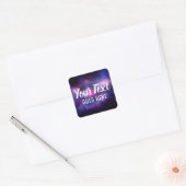 Sticker Carré Galaxy Space Stars Ultra Violet Violet Nebula (Enveloppe)