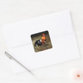 Sticker Carré Gallo/Galo/Rooster (Enveloppe)