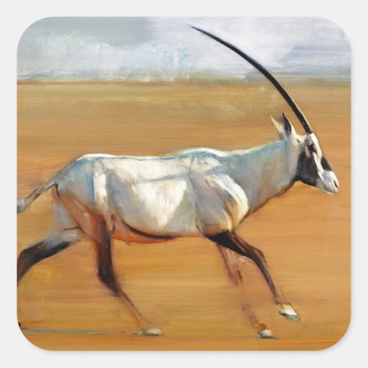 Sticker Carré Galloping Oryx 2010 (Devant)