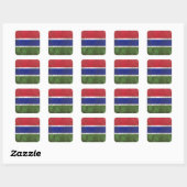 Sticker Carré Gambie (Feuille)
