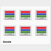 Sticker Carré Gambie (Feuille)