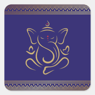 Sticker Carré Ganesh