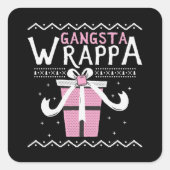 Sticker Carré Gangsta Wrappa (Devant)