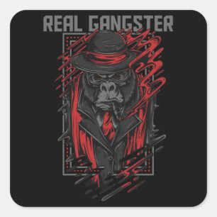 Sticker Carré Gangster