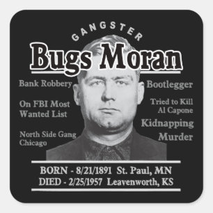 Sticker Carré Gangster Bugs Moran