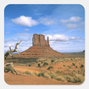 Sticker Carré Gants colorés de Monument Valley au Utah USA
