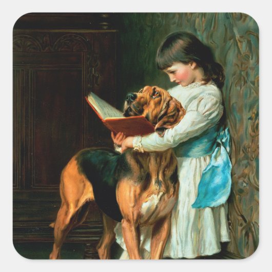 Sticker Carré Garçon ou éducation obligatoire (Devant)