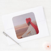 Sticker Carré Garde du palais Jaipur (Enveloppe)