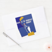 Sticker Carré Garde-Le À Ton Époux (Enveloppe)