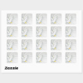 Sticker Carré Gardenia (Feuille)