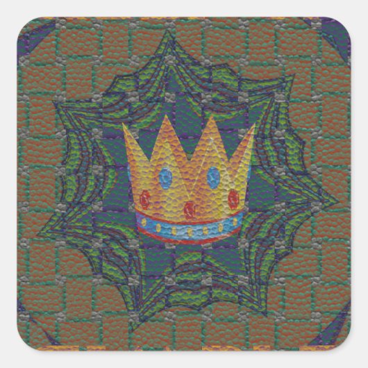 Sticker Carré Gardez la simplicité : le design Motif de la Clart (Devant)