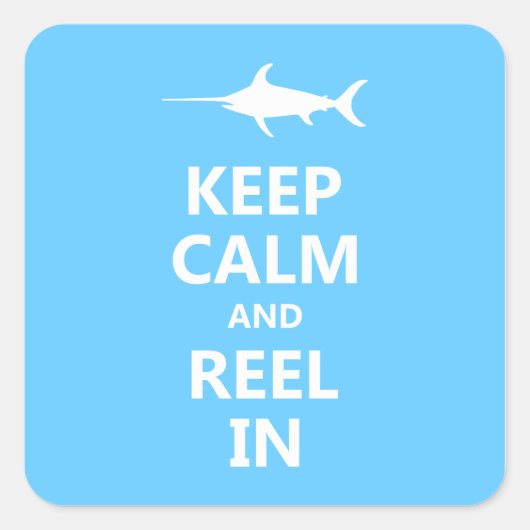 Sticker Carré Gardez le calme et réinitialisez (Devant)
