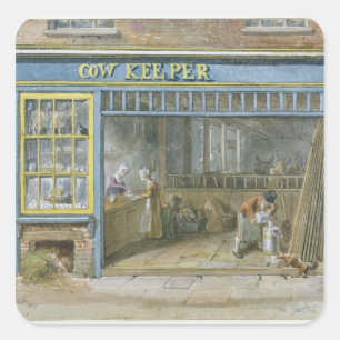 Sticker Carré Gardien de vache, 1825