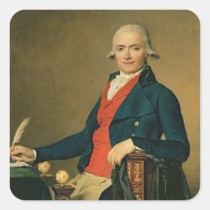 Sticker Carré Gaspard Meyer ou l'homme dans le gilet rouge