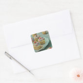 Sticker Carré Gâteau à la crème glacée (Enveloppe)