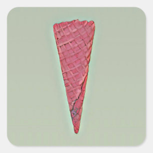 Sticker Carré Gâteau à la crème glacée