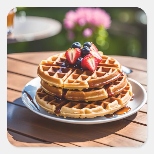 Sticker Carré gaufres (Devant)