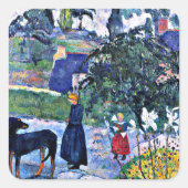 Sticker Carré Gauguin - Parmi les Lilies (Devant)