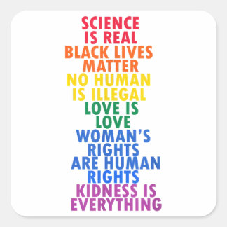 Sticker Carré GAY PRIDE LGBT Lesbienne Bisexuel Transgenre Copie