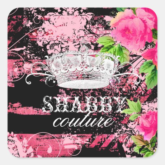 Sticker Carré GC Shabby Wild Garden Tiara (Devant)