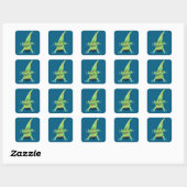 Sticker Carré Gecko Gold Dust Day (Feuille)