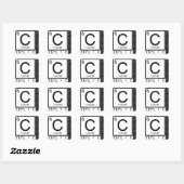 Sticker Carré Geek Moi ! Copie de carbone (Feuille)