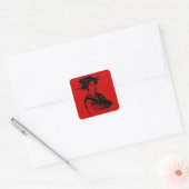 Sticker Carré Geisha (Enveloppe)