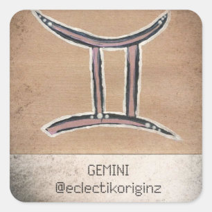 Sticker Carré Gemini