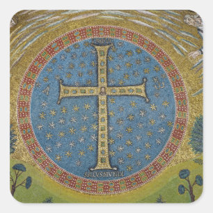 Sticker Carré Gemmata Crux