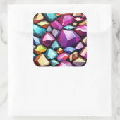 Sticker Carré Gems Texture (Sac)
