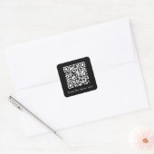 Sticker Carré Générateur de site Web de code QR personnalisé noi (Enveloppe)