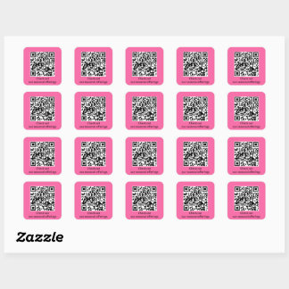 Sticker Carré Générateur d'URL de code QR personnalisé