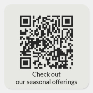 Sticker Carré Générateur d'URL de code QR personnalisé