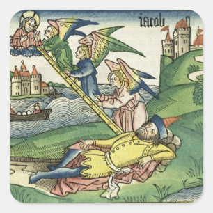Sticker Carré Genèse 28 10 L'échelle de Jacob, du 'Nuremberg'