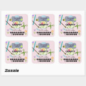 Sticker Carré Génie Créatif ! (Feuille)