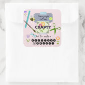 Sticker Carré Génie Créatif ! (Sac)