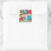 Sticker Carré Gentillesde Noël et cadeau (Sac)