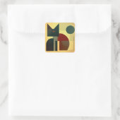 Sticker Carré Geometrie Katze (Sac)