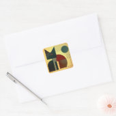 Sticker Carré Geometrie Katze (Enveloppe)