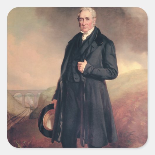 Sticker Carré George Stephenson (Devant)