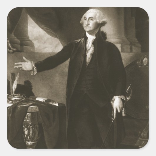 Sticker Carré George Washington (Devant)